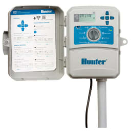 X2-400, 4-Station Controller Internal Transformer And Plug With Plastic Cabinet 120V