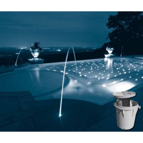 2 Laminar Flow Fountain w/ 40’ Fiber- Includes 2 Deck Boxes & A 6004-AS Metal Hallide Illuminator