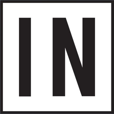 IN 6x6 Tile, 4" Letters, Smooth (Waterline), Depth Marker