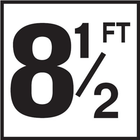 8-1/2 with FT 6x6 Tile, 4" Numbers, Smooth (Waterline), Depth Marker