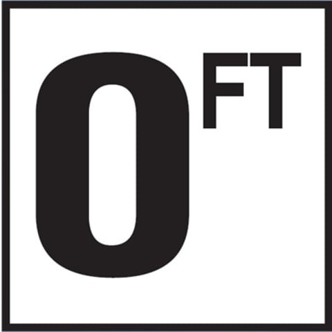 0 with FT 6x6 Tile, 4" Numbers, Non-Skid (Deck), Depth Marker