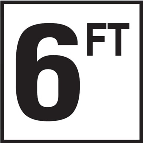 6 with FT 6x6 Tile, 4" Numbers, Non-Skid (Deck), Depth Marker