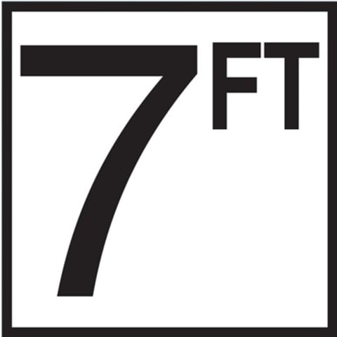 7 with FT 8x8 Tile, 6" Numbers, Non-Skid (Deck), Depth Marker