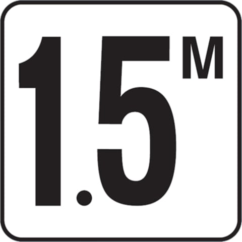 1.5M 6x6 Stick-On, 4" Numbers, Vinyl