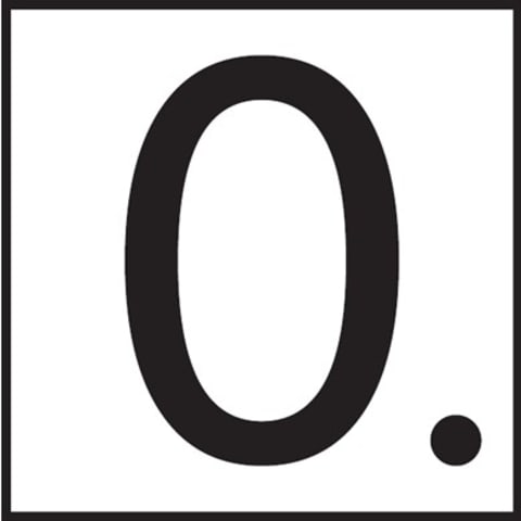 0. 8x8 Tile, 6" Numbers, Non-Skid (Deck), Depth Marker