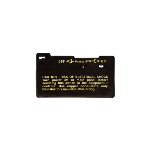 Insulator Time Switch Rigid Black Opaque