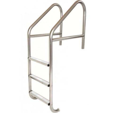 22" 3 Step Dade County Cross Braced Ladder, .049" (Marine Grade)