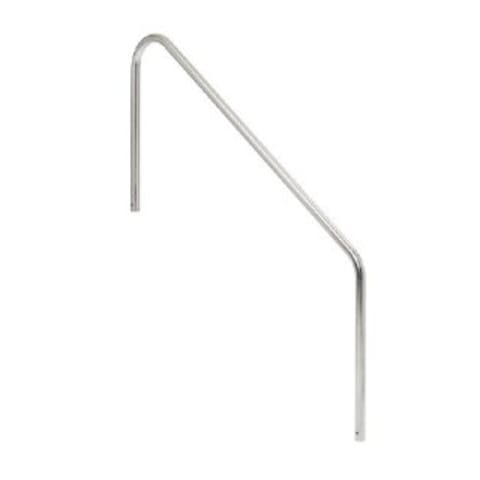 2 Bend Swimming Pool Handrail, Stainless Steel, 48", Rail