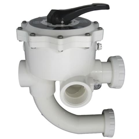 6-Position Multiport Valve 2 inch ABS with Union