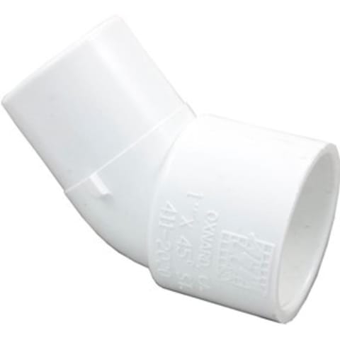 45 Degree Elbow, 1"SPG x 1"SLIP