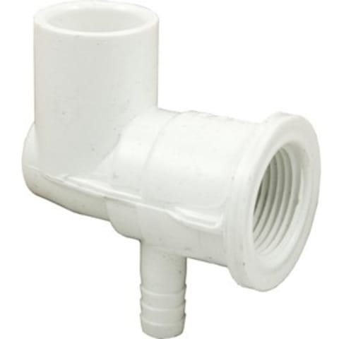 90 Degree Elbow Ozone/Cluster Body 3/8"Barb x 1/2"SLIP