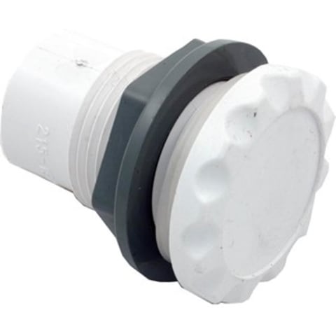 1/2" Scalloped A/C Straight Nut Body, White