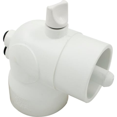 T-Well 90 Degree Elbow, 2"SLIP x 2"SPG x Air Bleed w/ Bushing