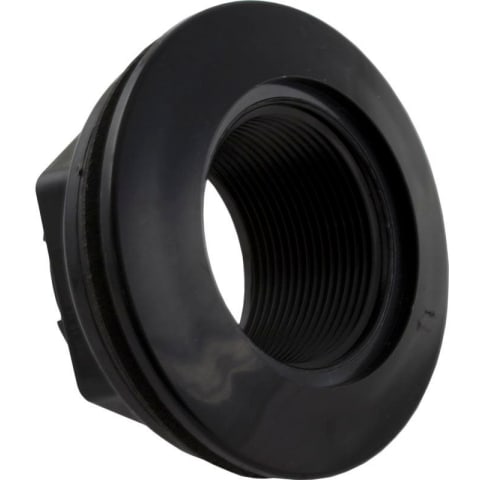 1-1/2" FPT Thru w/ Nut, Black