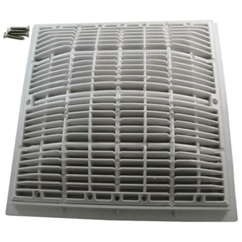 12"x12" Anti-Entrapment VGB Frame & Grate, White