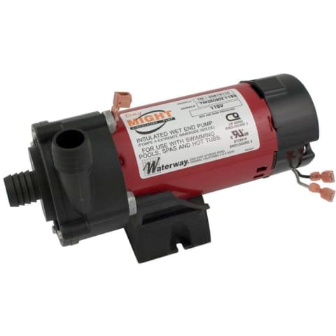 Tiny Might Complete Spa Circulating Pump, 1/16HP, 1 Speed, 1" Barb Suction x 1" Barb Discharge, 115v