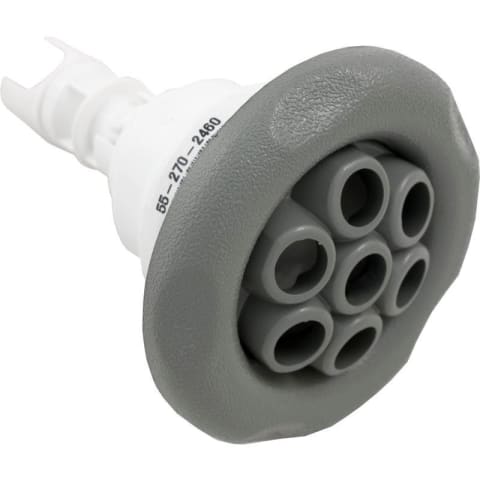Jet, Poly Storm Internal, Massage, 5-Point Scallop, Gray