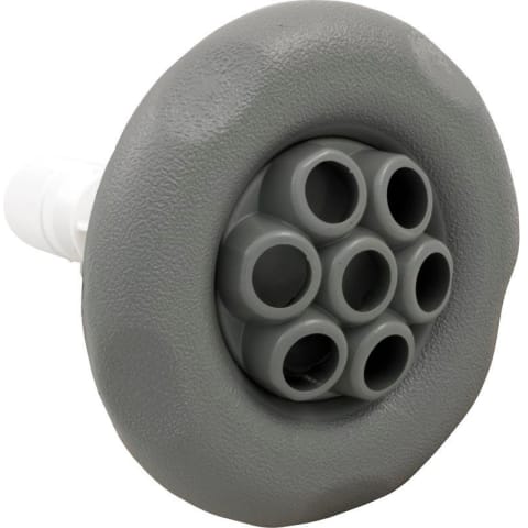 Jet, Large Face Poly Storm Internal, 4" Massage, 5 Point Scallop,Gray