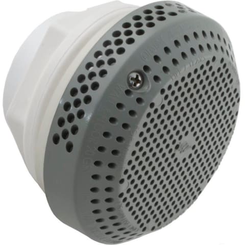1-1/2" Hi Flo Suction Assembly, Straight, 3-3/4" Diameter, Gray, 128 GPM (VGB)