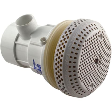 Suction Assembly 3-3/4" Cover, 2" Spigot x 1/2" Slip, White (VGB compliant)
