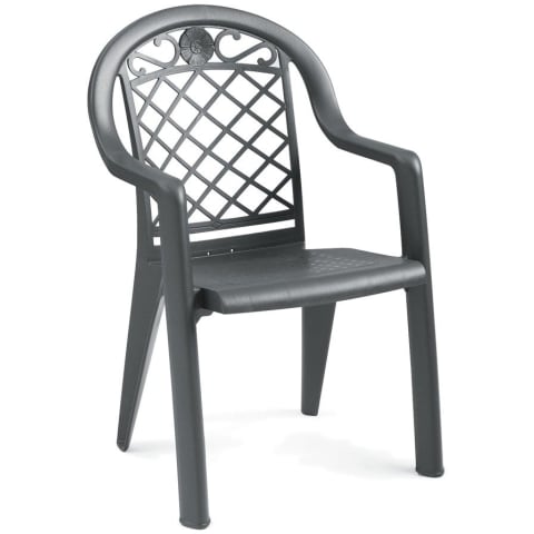 Savannah Highback Stacking Armchair - Charcoal 4 Pack
