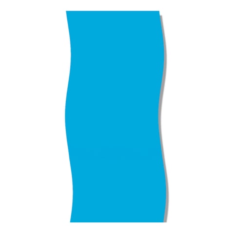 24' Round All Blue Overlap Liner, 48-52" Depth, Standard Gauge