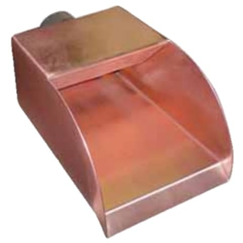12" Radius Copper Scupper