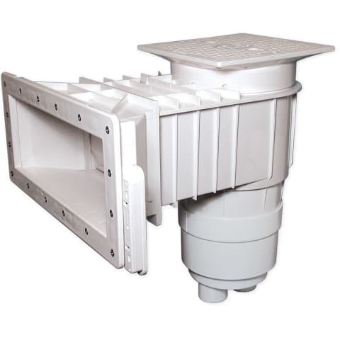 Complete Renegade Vinyl Skimmer, Wide Mouth, 9” Throat - White
