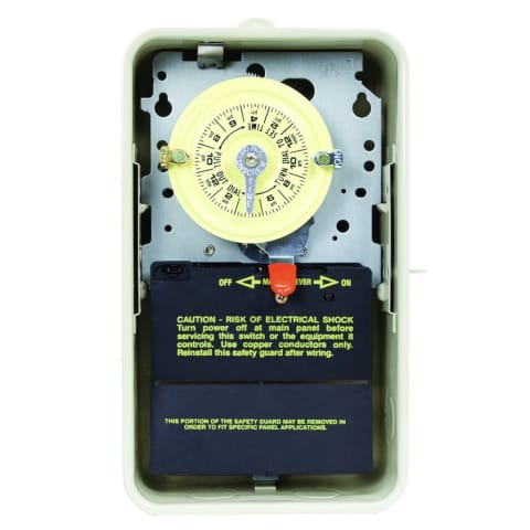 24-Hour 120V Mechanical Time Switch, SPST, Type 3R Metal Enclosure