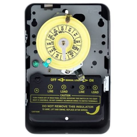 24-Hour DPST Mechanical Time Switch w/ Metal Enclosure 208-277V 50Hz