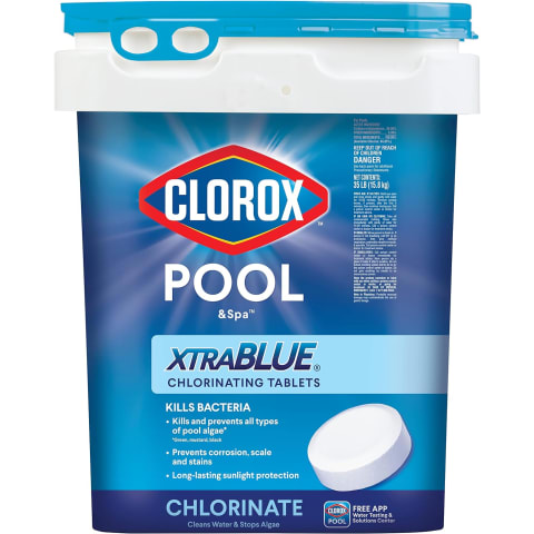 Clorox Pool&Spa XtraBlue 3" Long Lasting Chlorinating Tablets 35 lb