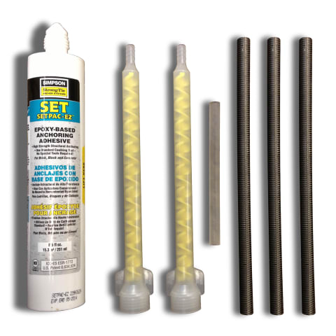 Epoxy Kit With (3) 5/8 Inch Mounting Bolts for Frontier II Diving Board Stands