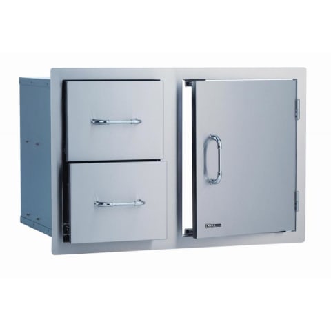30" Stainless Steel Combination Access Door and Drawer