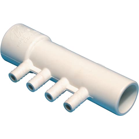 Manifold 1"S x 1"Spg x (4) 3/8"RB