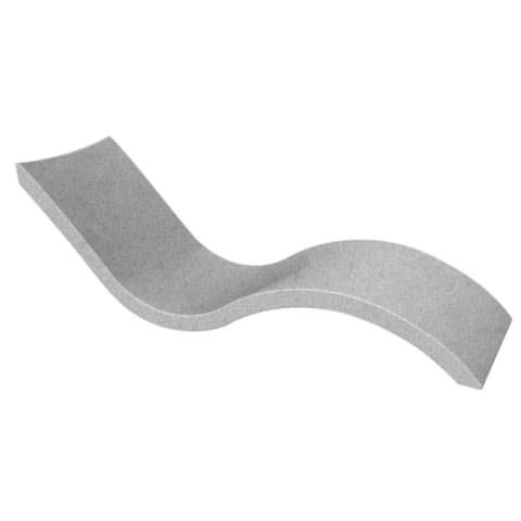Signature Chaise by Ledge Lounger – Ergonomic In-Pool Lounger (0–9″ Shelf Depth), Granite Gray