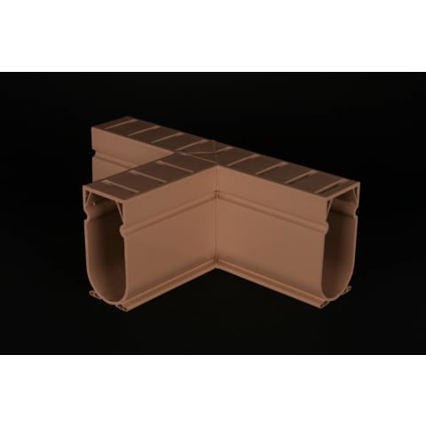 Stegmeier Dtt Pvc Flat Top Deck Drain Tee Fitting, Tan
