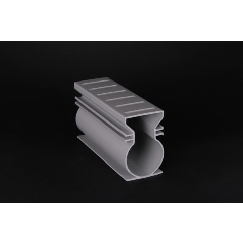 Stegmeier Srg 10' Super Drain Section 2" Wide Pvc Deck Drain, Grey