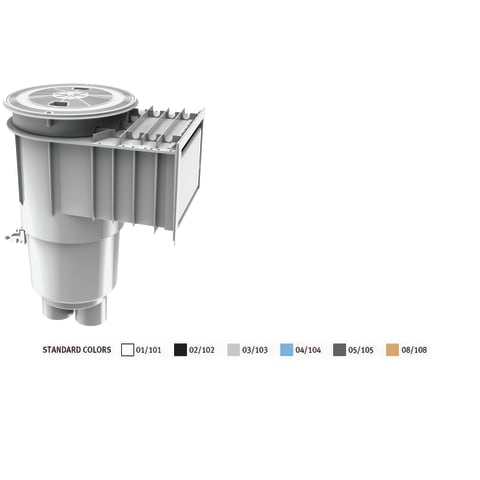 Flush Face Flowstar Water Bonded Skimmer, Tan