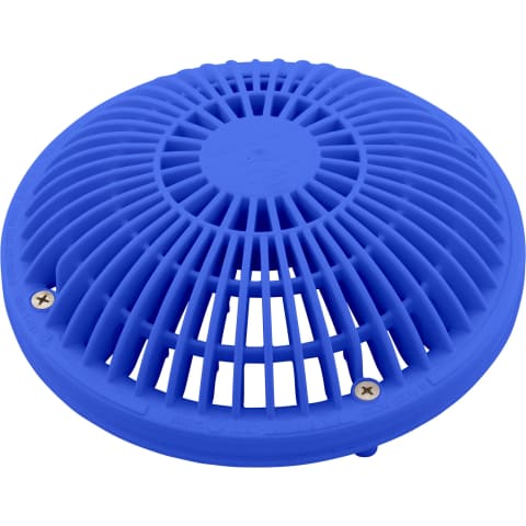 Round Suction Outlet Cover with Mud Frame, Blue