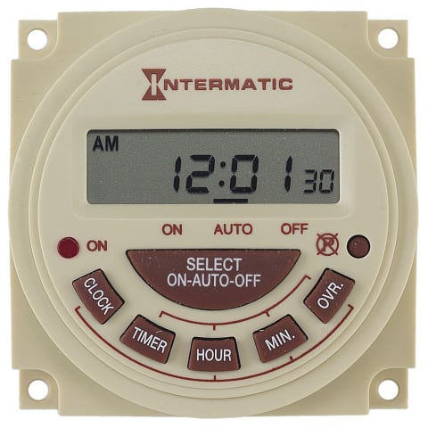 24-Hour Electronic Panel Mount Timer Replacement Kit 240V