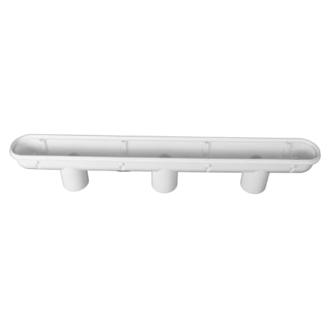 32" White Channel Main Drain Body