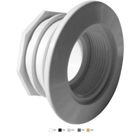 Large Wall Fitting With Water Stop (Fits 1-1/2'' Pipe) Tan