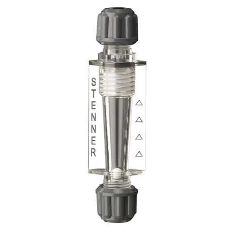 Flow Indicator with Bracket 3/8"
