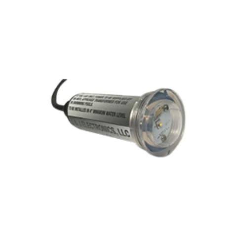PureWhite VU Nicheless LED Pool and Spa Light Fixture, 20W 12V 100' Cord, LPL-R2W-12-100