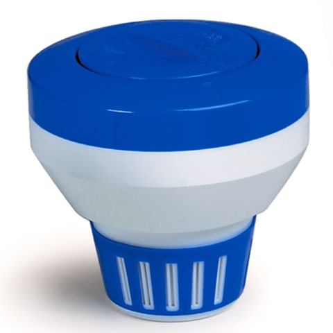 Floating Chemical Dispenser for Six 3'' or 3lb of 1'' Tablets