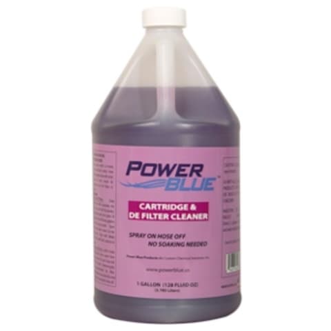 1 Gallon Bottle Power Blue Cartridge & De Filter Cleaner