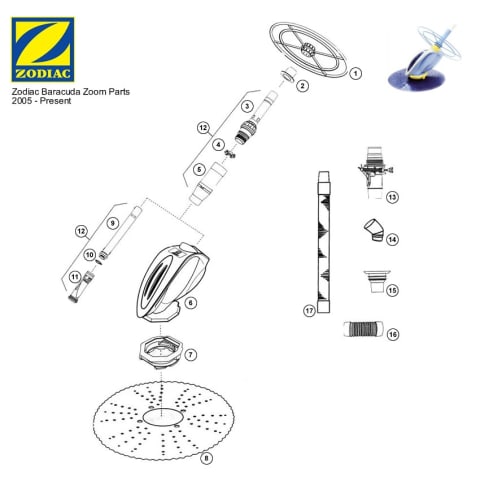 Zodiac Baracuda Zoom Parts 2005 - Present