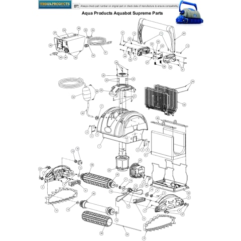 Aqua Products Aquabot Supreme Parts
