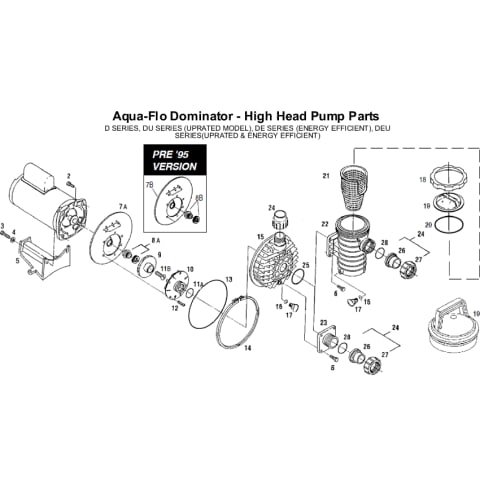 Aqua-Flo Dominator - High Head Pump Parts