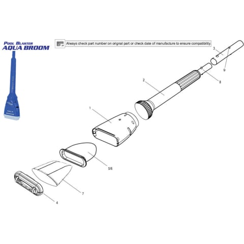 WaterTech Pool Blaster Aqua Broom Replacement Parts